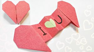 Origami Diy Cards Diy 3d Origami Valentine Heart Envelope Love Secret Message For