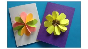 Origami Diy Cards How To Make Easy Flower Card Diy Flower Card Template 02 Hue