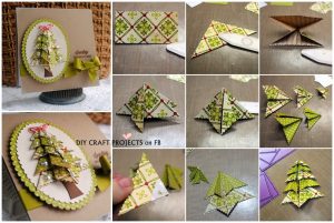Origami Diy Cards Origami Christmas Tree Card Diy Craft Projects