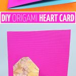 Origami Diy Cards Origami Heart Card Valentines Day Craft For Tweens And Teens