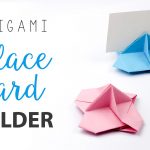 Origami Diy Cards Origami Place Card Holder Tutorial Card Stand Diy Paper