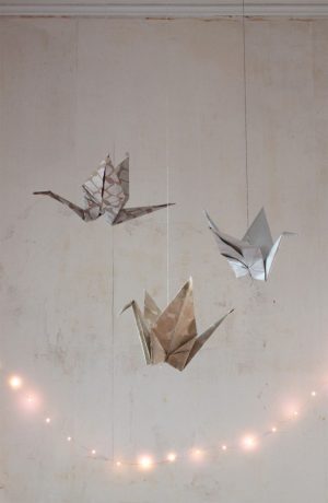 Origami Diy Decoration Diy Giant Origami Cranes As Holiday Decor Remodelista