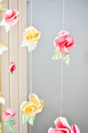 Origami Diy Decoration Origami Flower Wall Decorations Origami 3d Gifts