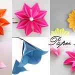 Origami Diy Flower 6 Easy Paper Flowers Paper Folding Diy Craft Youtube