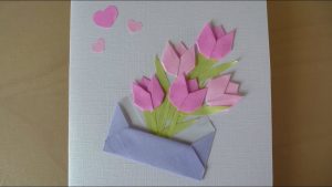 Origami Diy Flower Diy Flower Card Mothers Day Origami Youtube