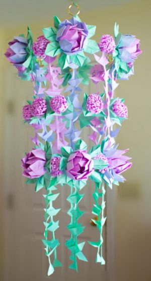 Origami Diy Flower Diy Paper Flower Chandelier Using Origami Techniques Heidi Swapp