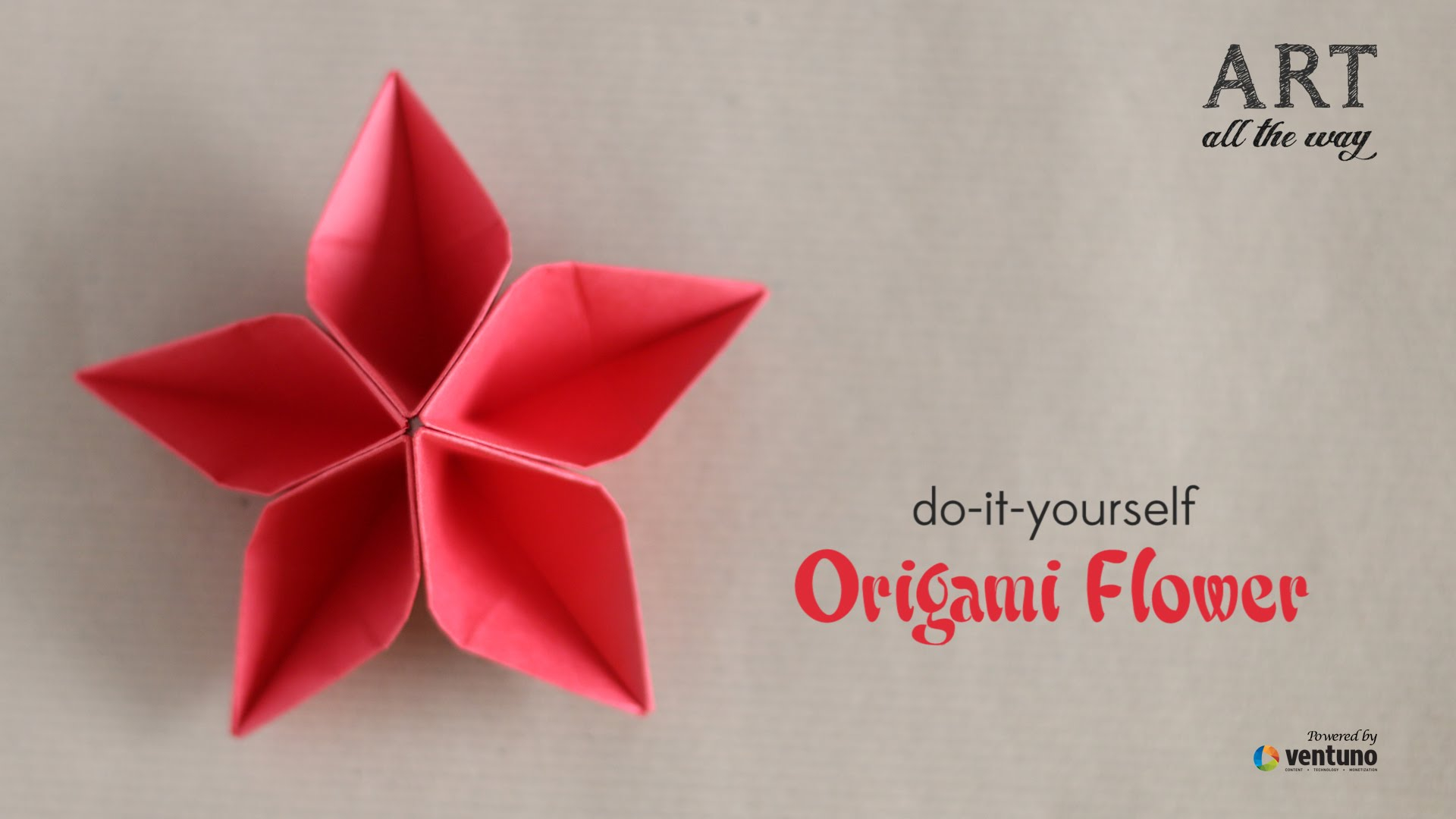 Origami Diy Flower How To Fold Origami Flower Do It Yourself Youtube