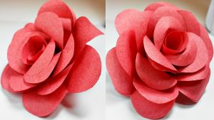 Origami Diy Flower Paper Flowers Rose Diy Tutorial Easy For Childrenorigami Flower