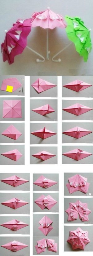 Origami Diy Step By Step Diy Origami Paper Umbrella Tutorial Step Step Step Step Ideas