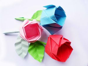 Origami Diy Step By Step Diy Origami Rose Step Step 16 Steps With Pictures
