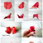 Origami Diy Step By Step How To Fold Cute Origami Paper Craft Rose Box For Valentines Day