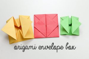 Origami Envelope Pockets Origami Envelope Box Tutorial Instructions Diy Youtube