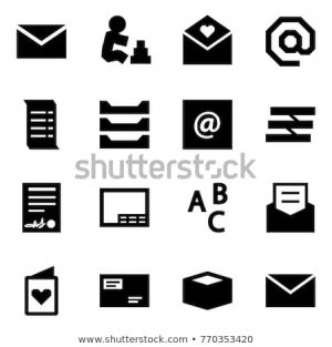 Origami Envelope Rectangle Origami Style Icon Set Mail Vector Stock Vector Royalty Free