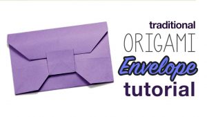 Origami Envelope Tutorial Traditional Origami Envelope Tutorial Youtube