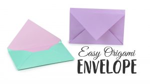 Origami Envelopes & Letter Folding Super Easy Origami Envelope Tutorial Diy Paper Kawaii Youtube