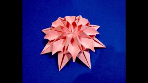 Origami Ideas Decoration Origami Flower Dahlia Easy To Do And Rich Ideas For Christmas