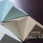Origami Ideas Decoration Wall Art Diy Origami Wall Art Youtube