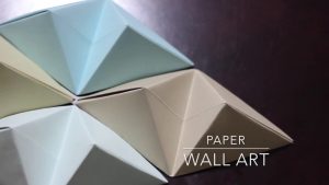 Origami Ideas Decoration Wall Art Diy Origami Wall Art Youtube