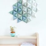 Origami Ideas Decoration Wall Art Home Decor Diys Diy 3d Paper Triangle Wall Art Decorating