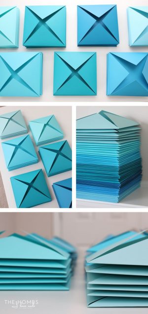 Origami Ideas Decoration Wall Art Renter Friendly 3d Paper Wall Art Decor Pinterest Paper Wall