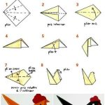 Origami Ideas Easy Diy Tuto Enfant Facile Pour Faire Une Cocotte Ou Une Poule En Papier