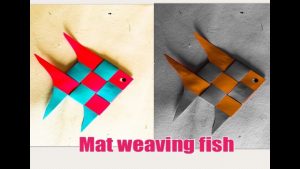 Origami Ideas Easy Mat Woven Paper Fish Easy Origami Ideas For Kids This Summer 2018