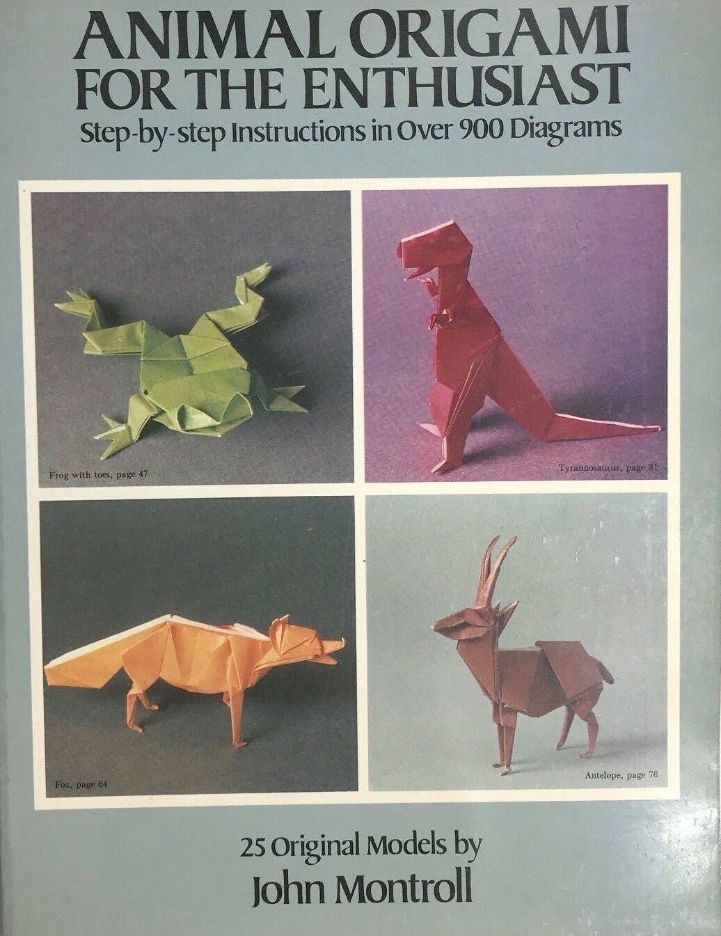 Origami Instructions Animals Buy Dover Origami Papercraft Animal Origami For The Enthusiast