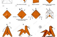 Origami Instructions Animals Origami Animal Traditional Horse Diagram Instructions Stock
