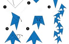 Origami Instructions Animals Step Step Instructions How To Make Origami Fish Stock Vector
