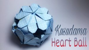 Origami Kusudama Ball Heart Ball Origami Tutorial Kusudama Ball Chucanhshobbies