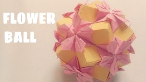 Origami Kusudama Ball Origami Flower Ball Kusudama Ball Origami Easy Youtube