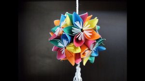 Origami Kusudama Flower 3d Origami Kusudama Flowers How To Make Youtube