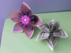 Origami Kusudama Flower How To Make A Money Origami Kusudama Flower