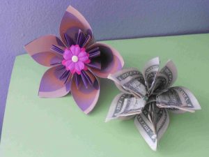 Origami Kusudama Flower How To Make How To Make A Money Origami Kusudama Flower