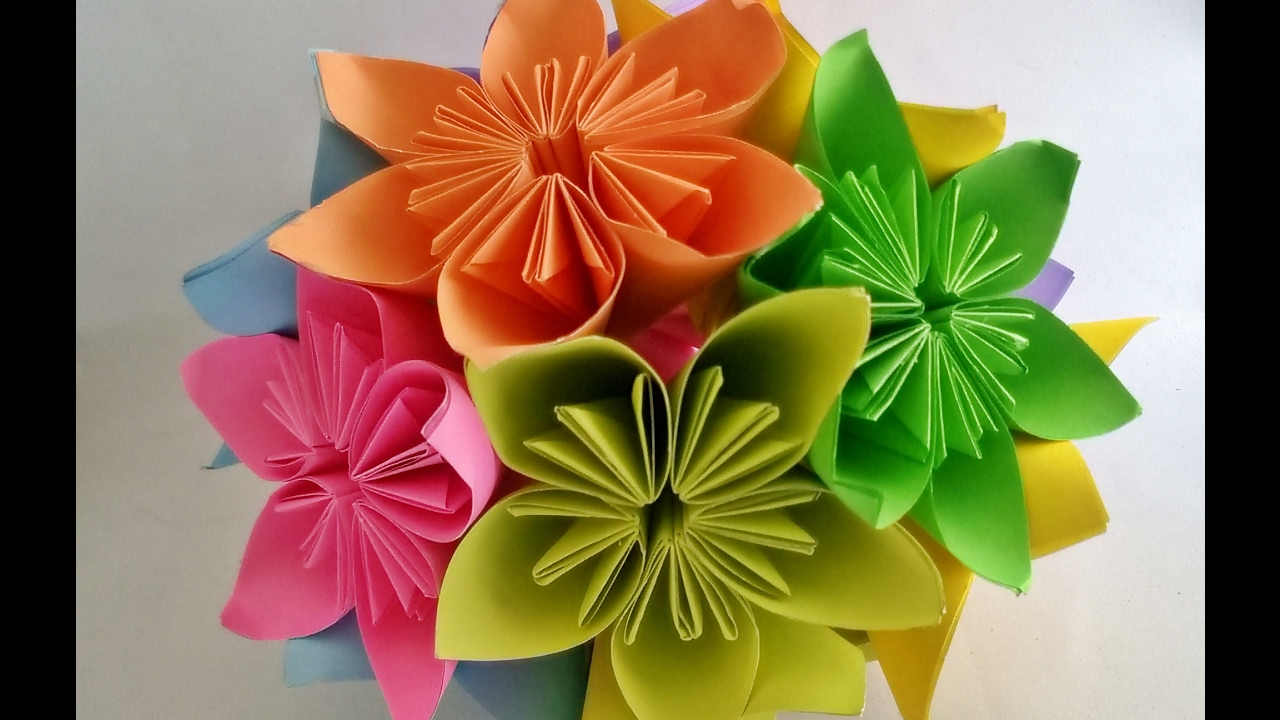 Origami Kusudama Flower How To Make How To Make Kusudama Flower Ball Kusudama Flower Bouquet