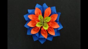 Origami Kusudama Flower How To Make Paper Flower Tutorial How To Make A Kusudama Flower Youtube