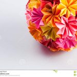 Origami Kusudama Flower Origami Kusudama Flower Stock Image Image Of Rainbow 16137189