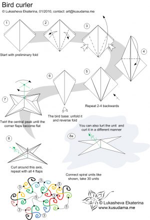 Origami Kusudama Tutorial Kusudama Me Modular Origami Curler Unit