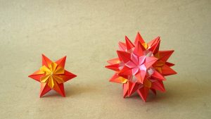 Origami Kusudama Tutorial Origami Instructions Sparaxis Star And Kusudama Ekaterina