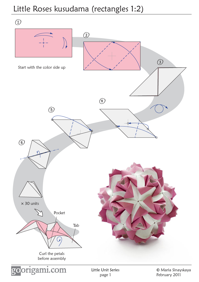 Origami Kusudama Tutorial Origami Little Roses Kusudama Dont Think I Have The Patience But