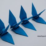 Origami Paper Crane 1000 Origami Paper Cranes 3 Inch Dark Blue Origami Cranes Etsy