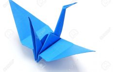 Origami Paper Crane Blue Origami Paper Crane Stock Photo Picture And Royalty Free Image