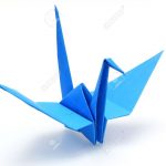 Origami Paper Crane Blue Origami Paper Crane Stock Photo Picture And Royalty Free Image