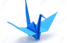 Origami Paper Crane Blue Origami Paper Crane Stock Photo Picture And Royalty Free Image