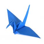 Origami Paper Crane Blue Paper Cranes Graceincrease Custom Origami Art