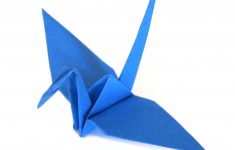 Origami Paper Crane Blue Paper Cranes Graceincrease Custom Origami Art