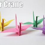 Origami Paper Crane How To Make A Paper Crane Easy Tutorial Youtube