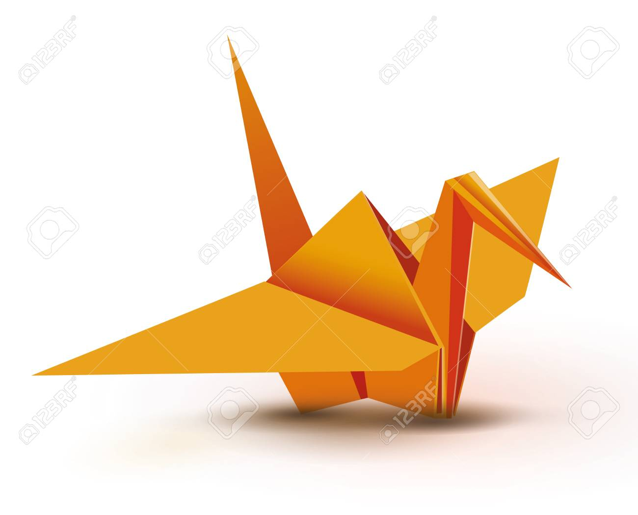Origami Paper Crane Origami Origami Crane Orange Origami Crane Orange Paper Origami