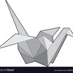Origami Paper Crane Origami Paper Crane Royalty Free Vector Image Vectorstock