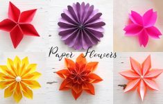 Origami Paper Flowers 6 Easy Paper Flowers Flower Making Diy Youtube